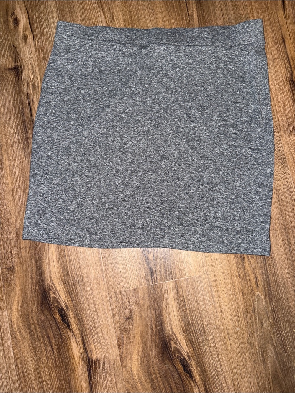 Divided Heather Gray Stretch Mini Skirt
